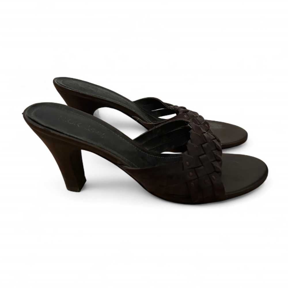 Elegant Brown Heeled Sandals